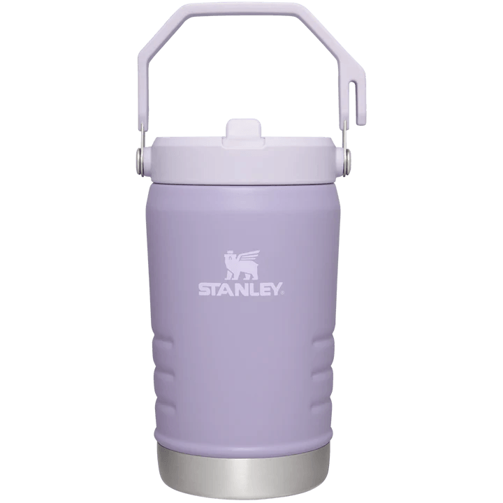 40oz ICFLW Flip Straw Jug with Lid - Insulated Stainless Steel Water Bottle for Gym, Hiking & Outdoor Activities - Lavender