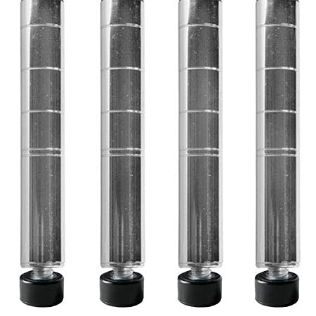 54-Inch Chrome Wire Shelving Posts - Set of 4 | Heavy Duty Metal Shelf Supports for Garage, Kitchen & Commercial Storage | Shelving Inc.