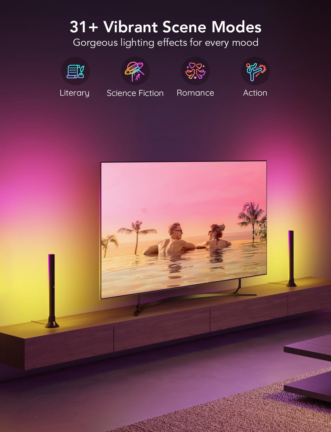 Govee RGBIC Smart LED Light Bars for TV - 15