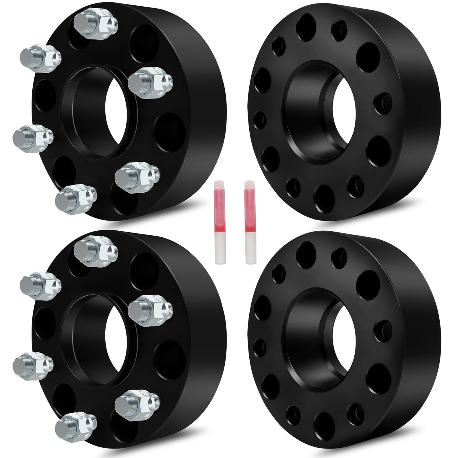 ECCPP 4PCS 2 Inch Hubcentric Wheel Spacers 6x5.5 to 6x5.5 - Compatible with 1999-2016 Chevrolet Silverado 1500, 2000-2012 Chevrolet Suburban 1500, 1995-2016 Chevrolet Tahoe - Perfect for Off-Roading, Lifted Trucks & Custom Wheel Fitment