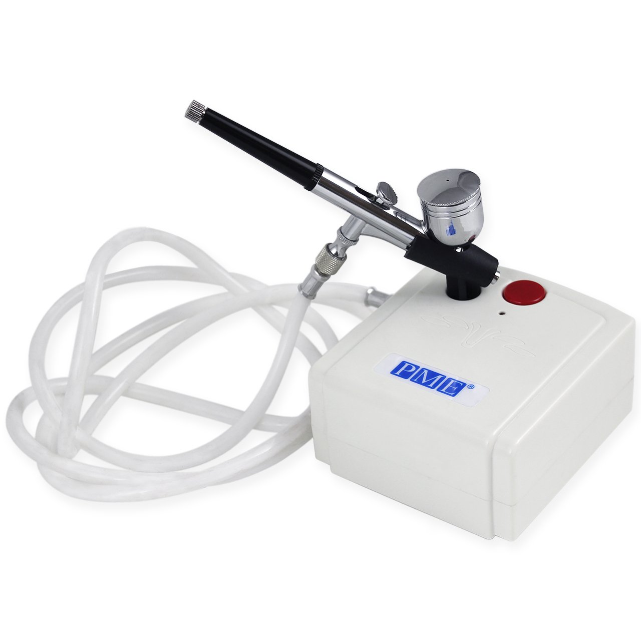 PME Airbrush Compressor Kit - Professional Cake Decorating Tool for Baking, Fondant, Cookies & Cupcakes | Perfect for Home Bakers & Professional Chefs (White)