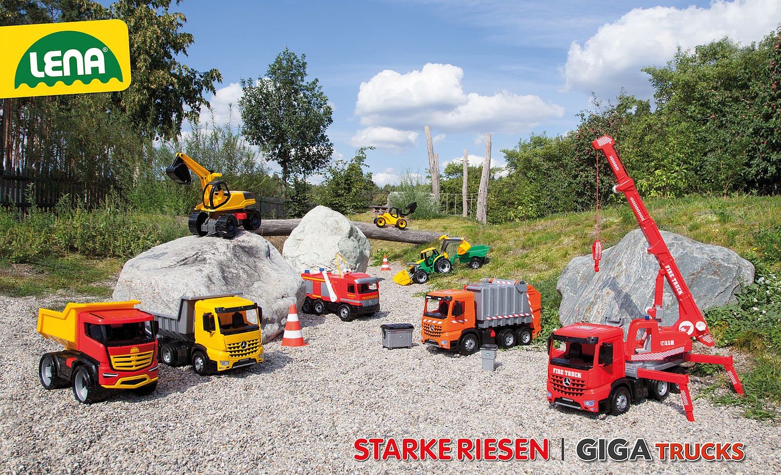 Ksmtoys Construction Toys - Powerful Giants Toy Garbage Truck with Garbage & Recycle Bin, Yellow & Black Dumpster Truck for Kids Ages 3+ | Pretend Play, Educational Toy for Boys & Girls | Perfect for Recycling Awareness & Role-Playing Games