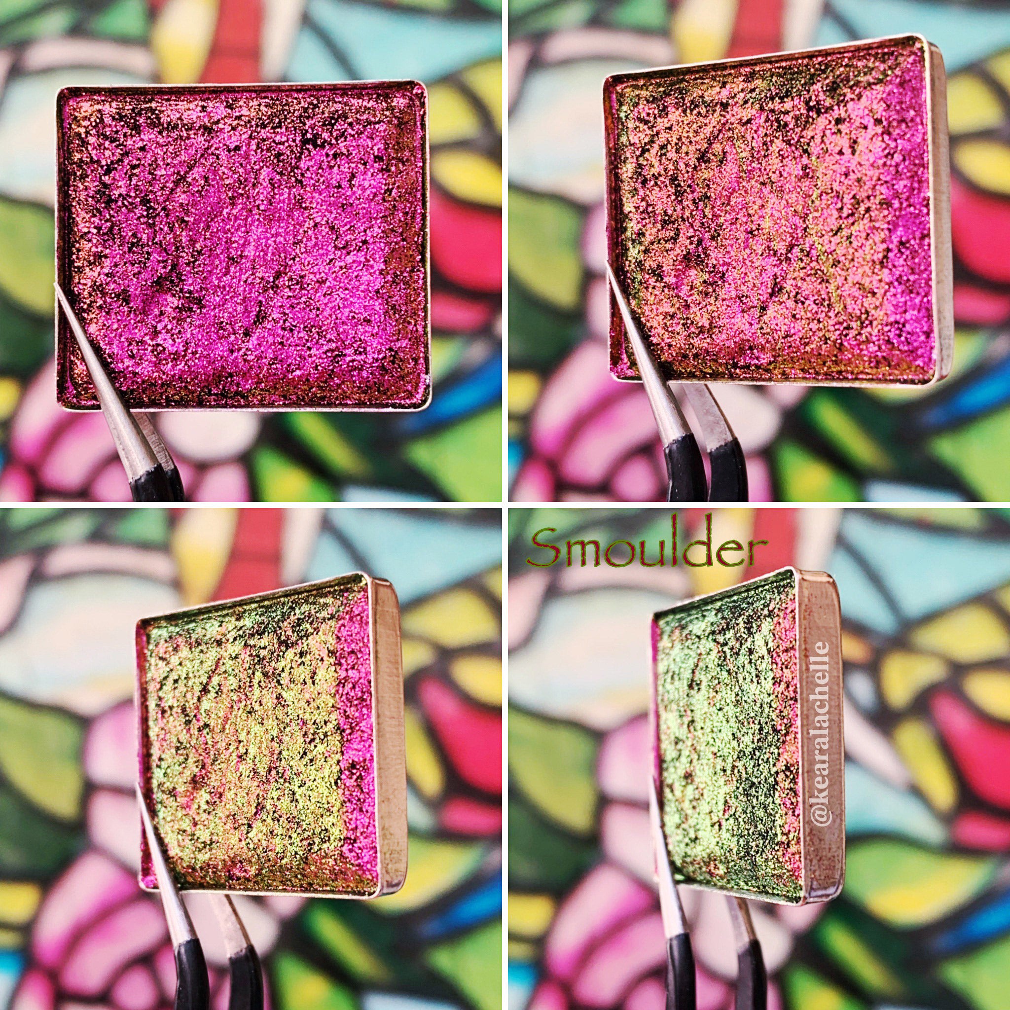 Smoulder | Multichrome Jewelled Eyeshadow Palette - Long Lasting, Highly Pigmented Makeup for Stunning Eye Looks - Perfect for Parties, Date Nights & Special Occasions