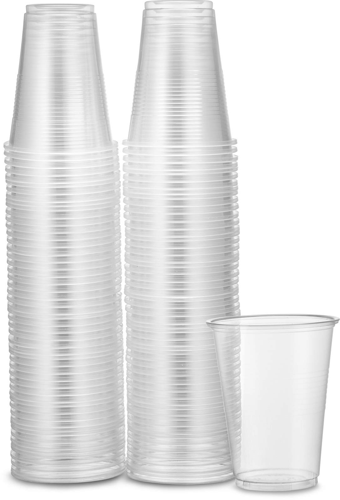 PLASTICPRO 7 oz Clear Plastic Disposable Drinking Cups - 400 Count Bulk Pack for Parties, Picnics, and Events - BPA-Free Cold Beverage Cups for Soda, Juice, and Water