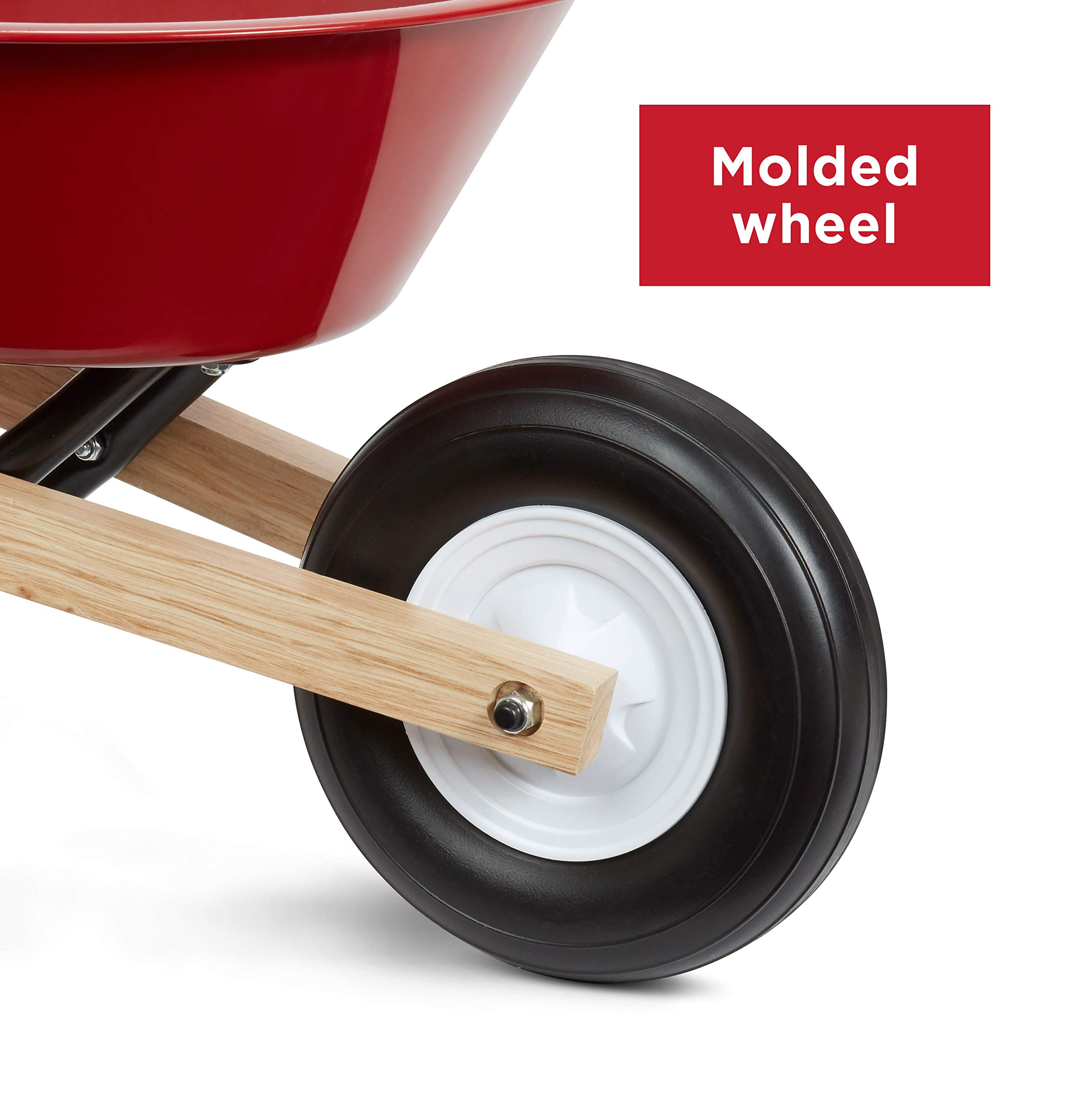 Radio Flyer Kid's Wheelbarrow - Red Toy Wheelbarrow for Children | Outdoor Gardening Pretend Play & Yard Work Toy for Toddlers