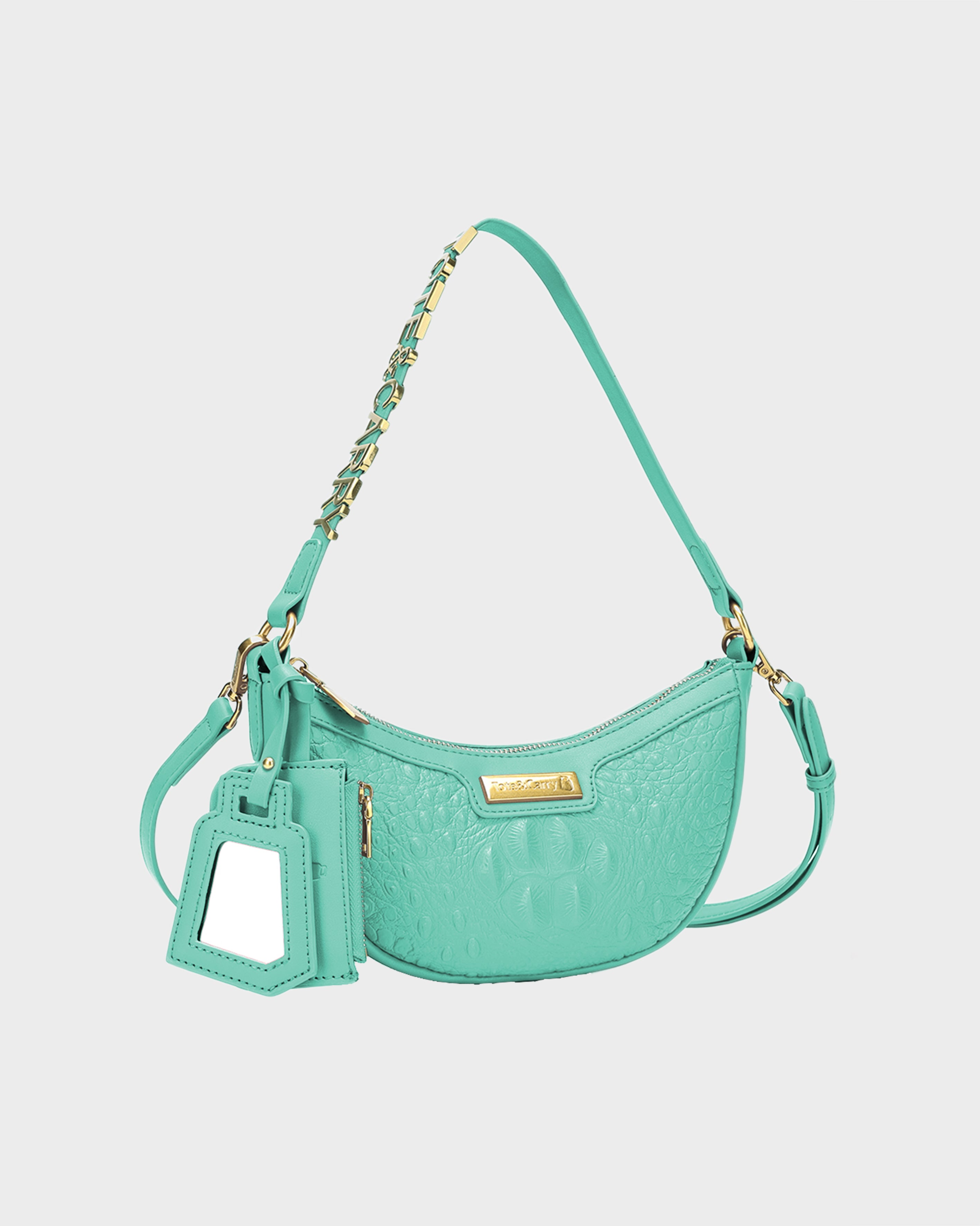 Stylish Mint Green Shoulder Purse for Women - Trendy Crossbody Bag for Everyday Use, Travel & Shopping