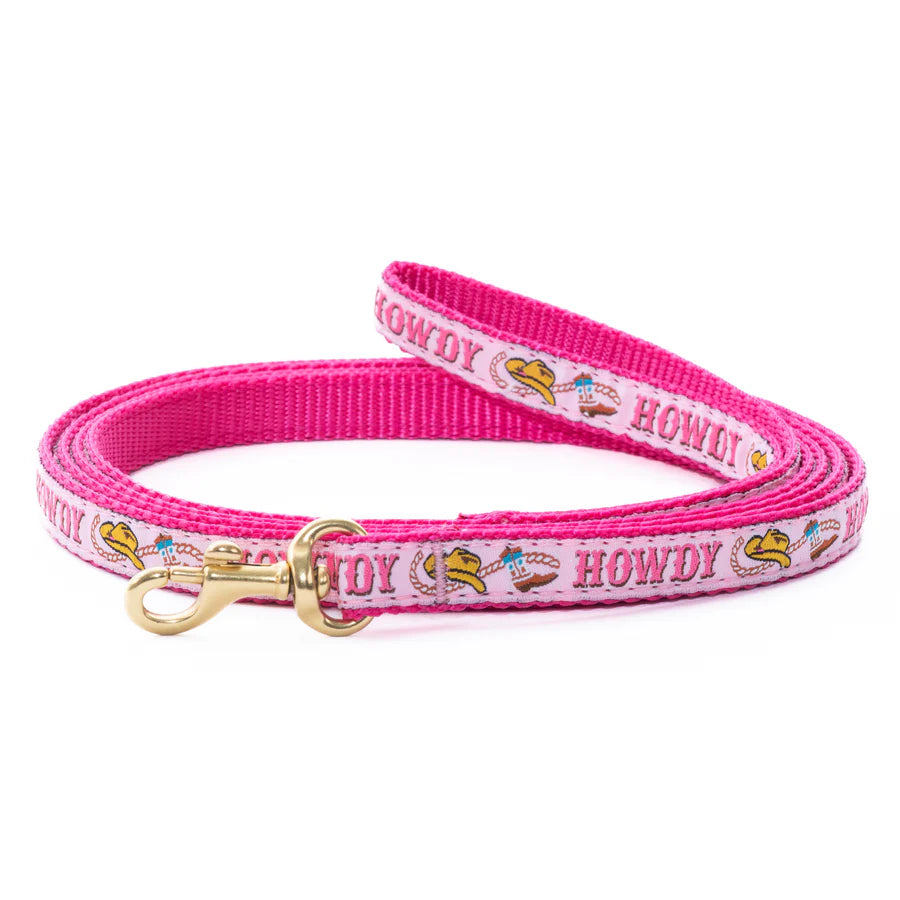 Pink Howdy Dog Leash - Durable and Stylish Dog Walking Lead for Small to Medium Dogs - Perfect for Walks, Hikes, and Outdoor Adventures