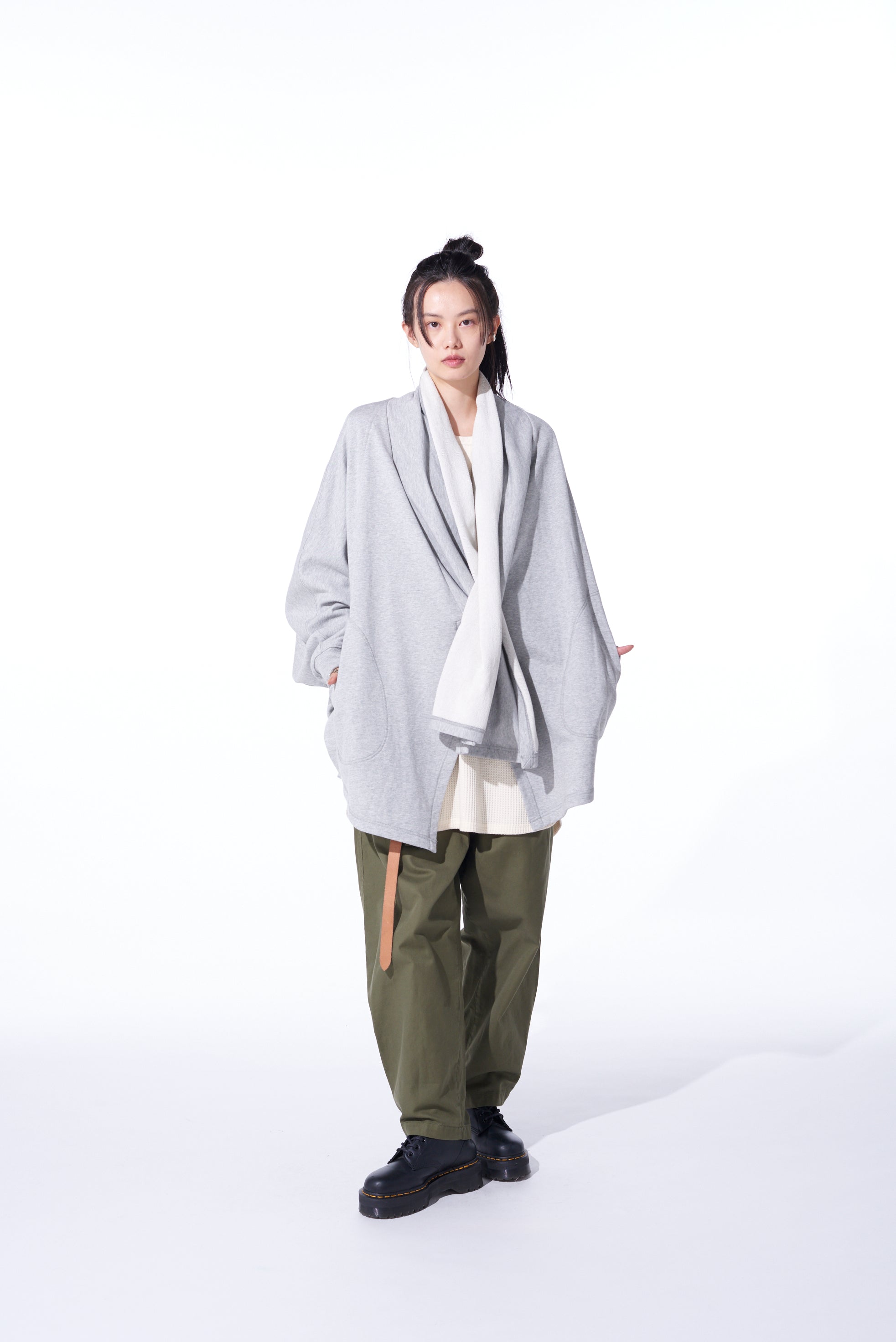 Soft Cotton Fleece Dolman Sleeve Cardigan with Stole Collar - Cozy Oversized Sweater for Women | Perfect for Fall Layering, Casual Outfits & Lounge Wear