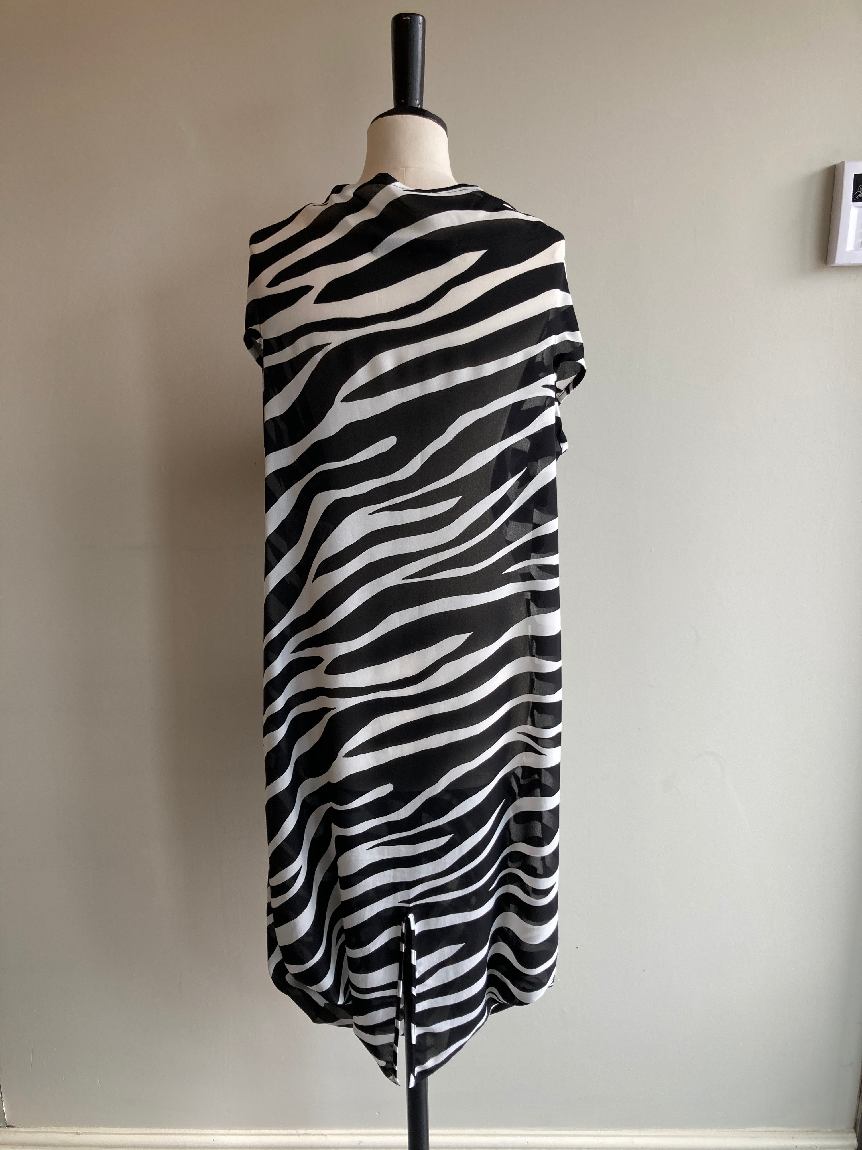 Elegant Sheer Tiger Print Midi Dress for Women - Sexy Animal Print Party Dress for Night Out, Date Night & Special Occasions
