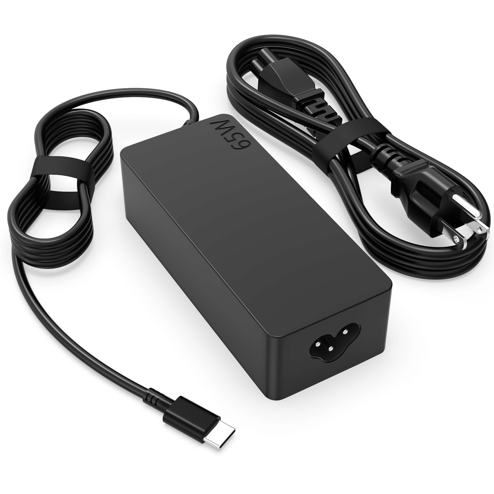 65W USB C Fast Charger for Lenovo ThinkPad E16 E14 T14 Gen 5/4/3, X1 Carbon Gen 11/10/9, ThinkBook 15 Gen 4/3/2 - Compact Power Adapter with PD 3.0 - Perfect for Business Travel & Home Office Use