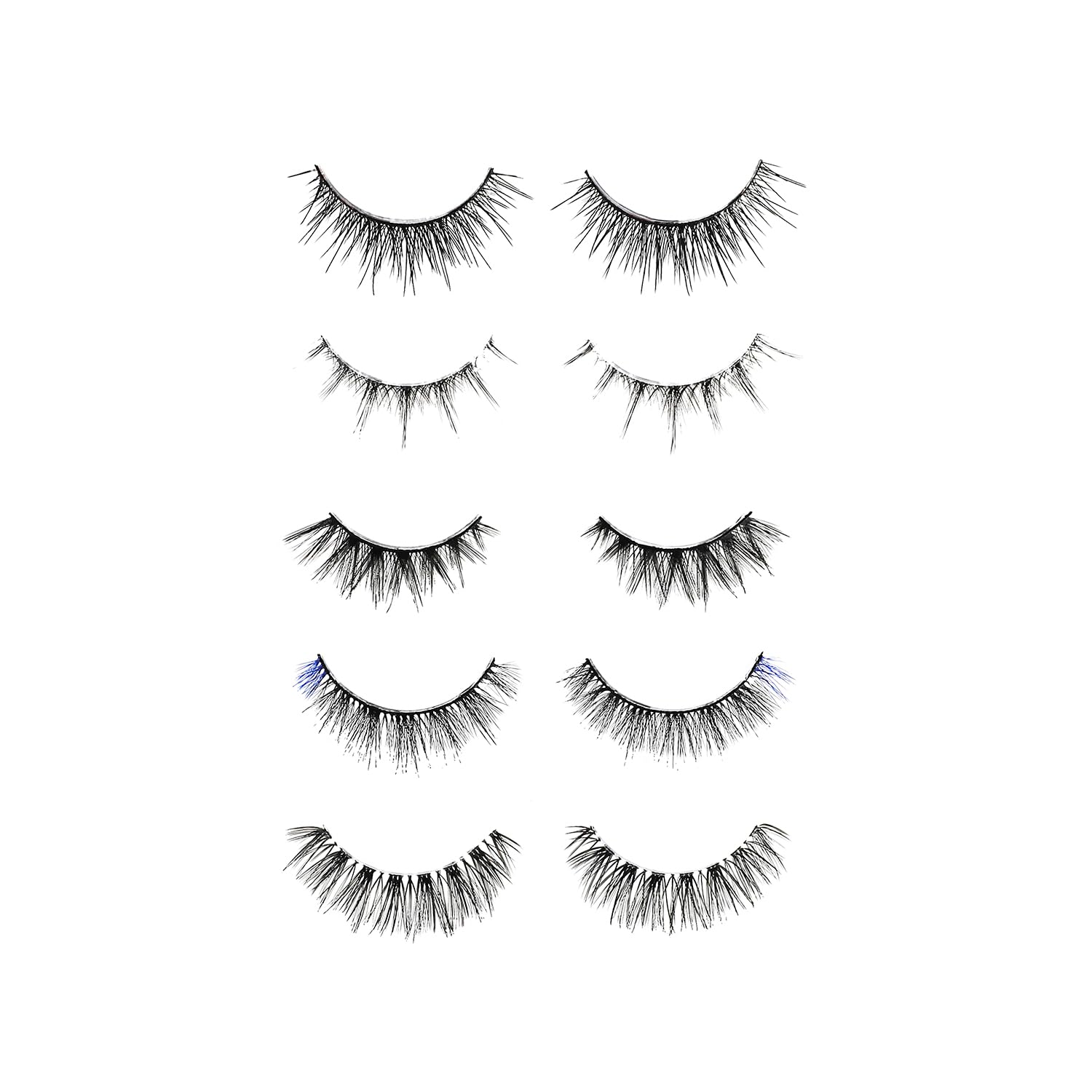Profusion Cosmetics Casper the Friendly Ghost 5-Pair Faux Mink Lashes Set – Lightweight, Flexible Band for Effortless Elegance | Soft Feathery Lashes for All Eye Shapes | Perfect for Daily Wear, Special Occasions & Halloween Costumes