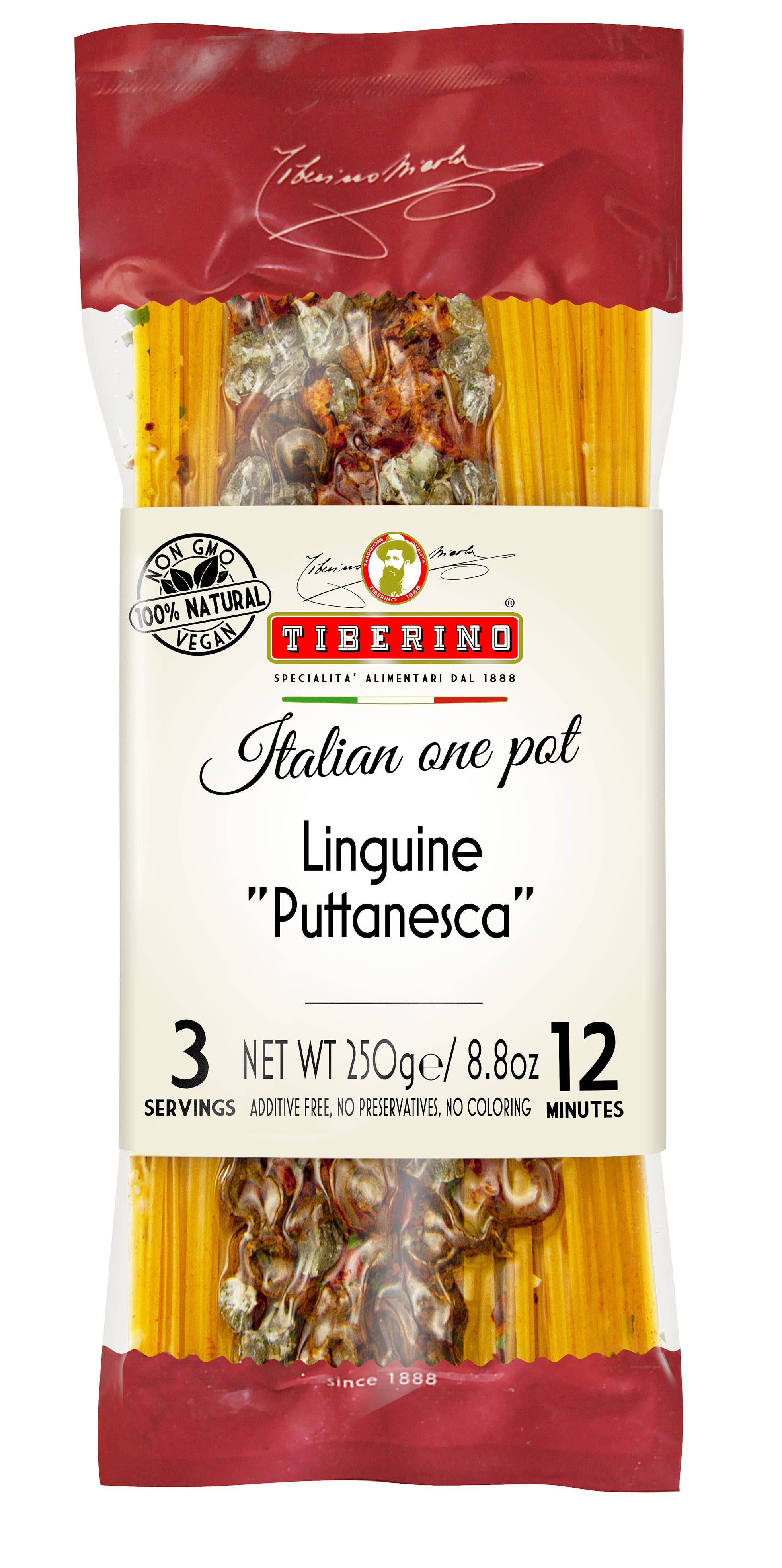 Authentic Italian Linguine Puttanesca Pasta with Olives & Capers | Traditional Mediterranean Recipe | Perfect for Dinner Parties & Italian-Themed Meals