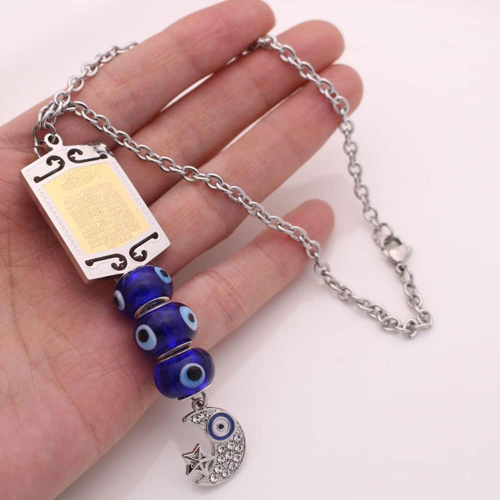 Islamic Quran Ayatul Kursi Car Pendant - Muslim Prayer Hanging Ornament for Vehicle Protection & Blessing | Perfect for Daily Commute, Road Trips & Spiritual Comfort