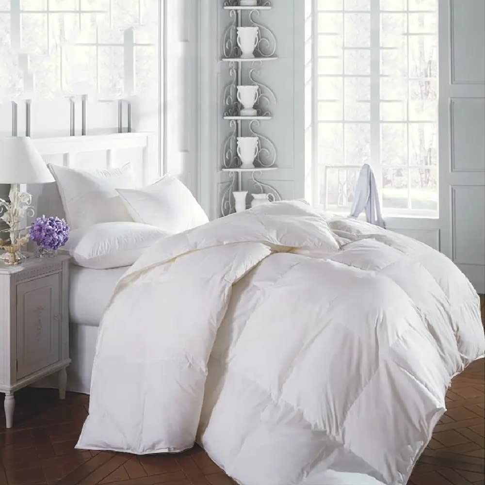 Happy at Home Twin Comforter Set - 100% Microfiber Down Alternative Bedding, Soft & Breathable Twin Size Comforter Sets in White - Perfect for Kids Rooms, Guest Beds & Dorm Essentials