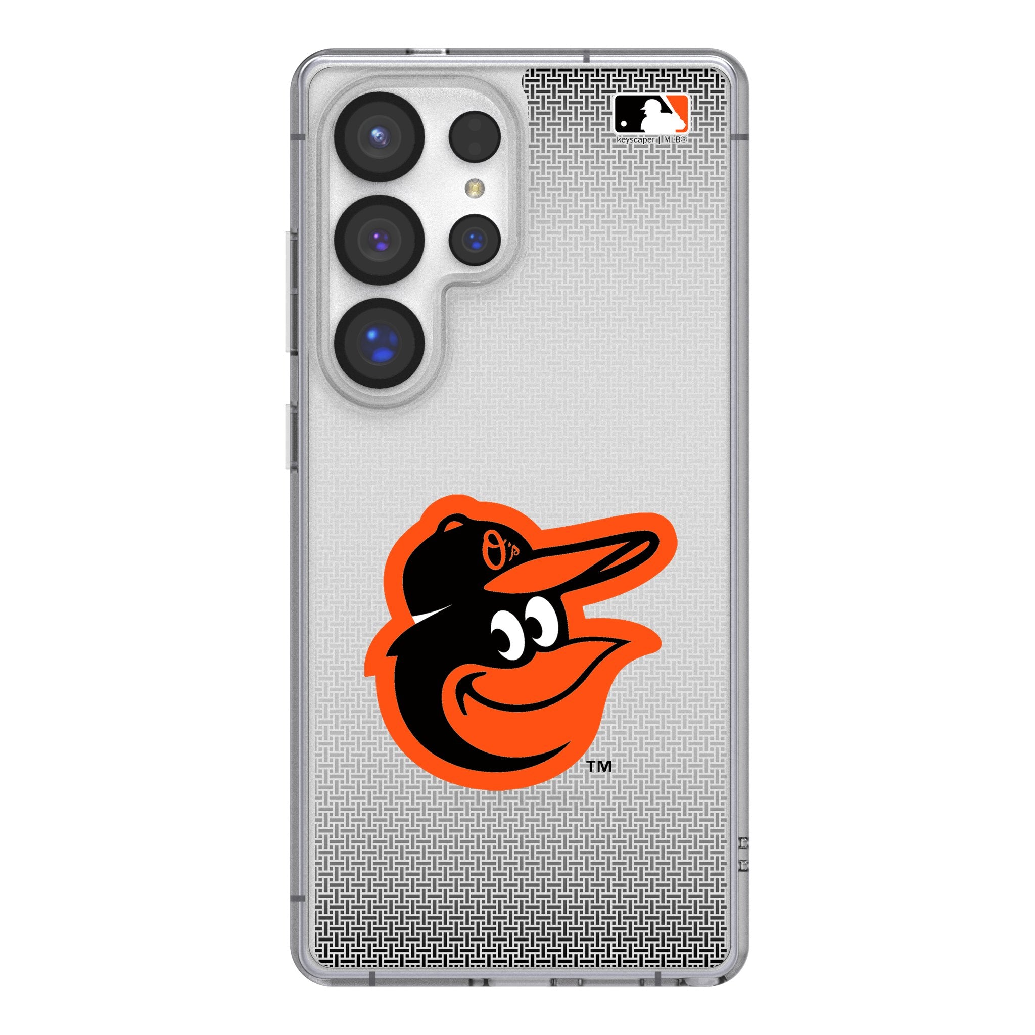 Baltimore Orioles Clear Phone Case for Samsung Galaxy - Durable Linen Design, Perfect for Baseball Fans & Everyday Use