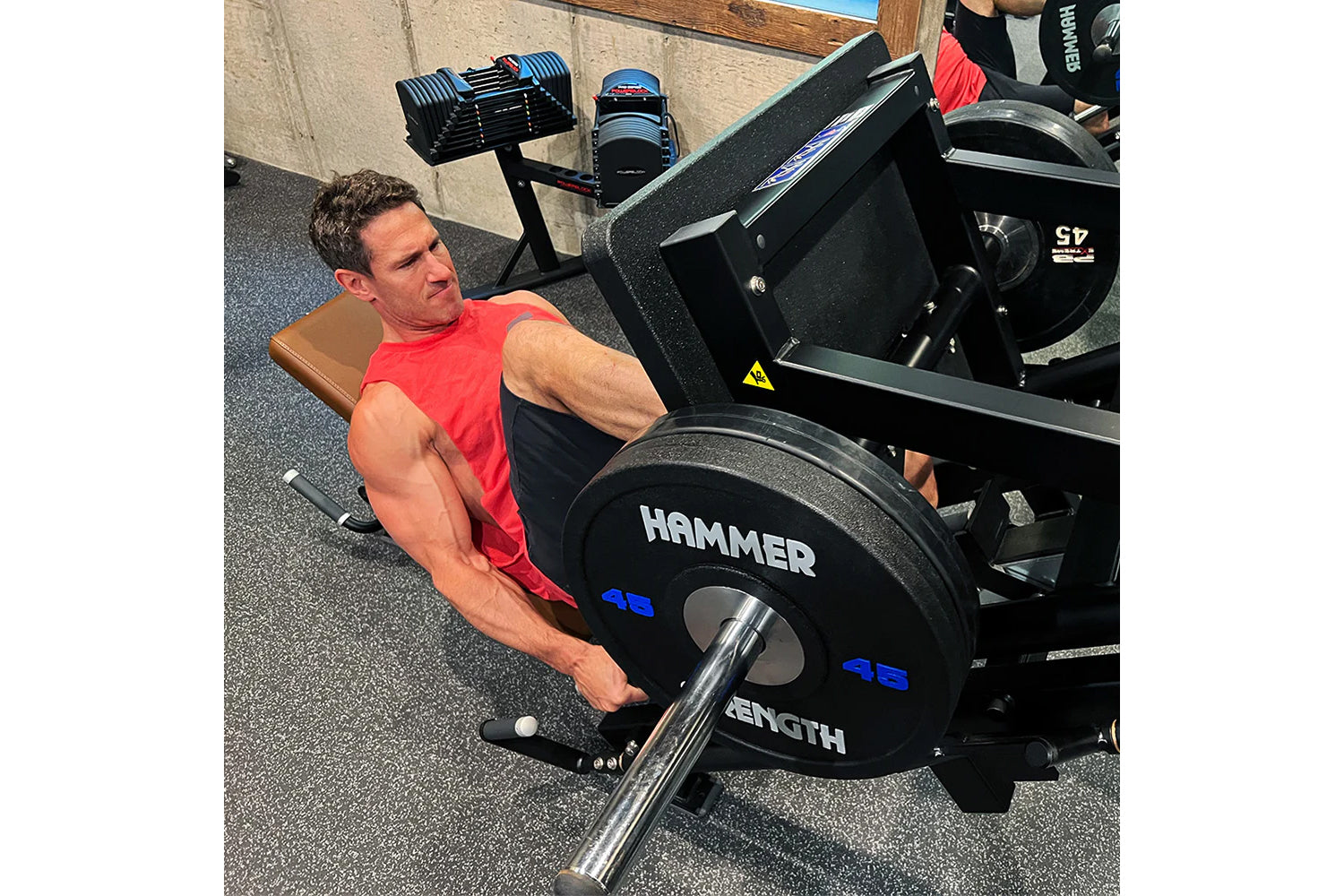 Hammer Strength Plate Loaded Linear Leg Press Machine - Commercial Gym Equipment for Leg Workouts & Strength Training | Perfect for Home Gyms & Fitness Centers