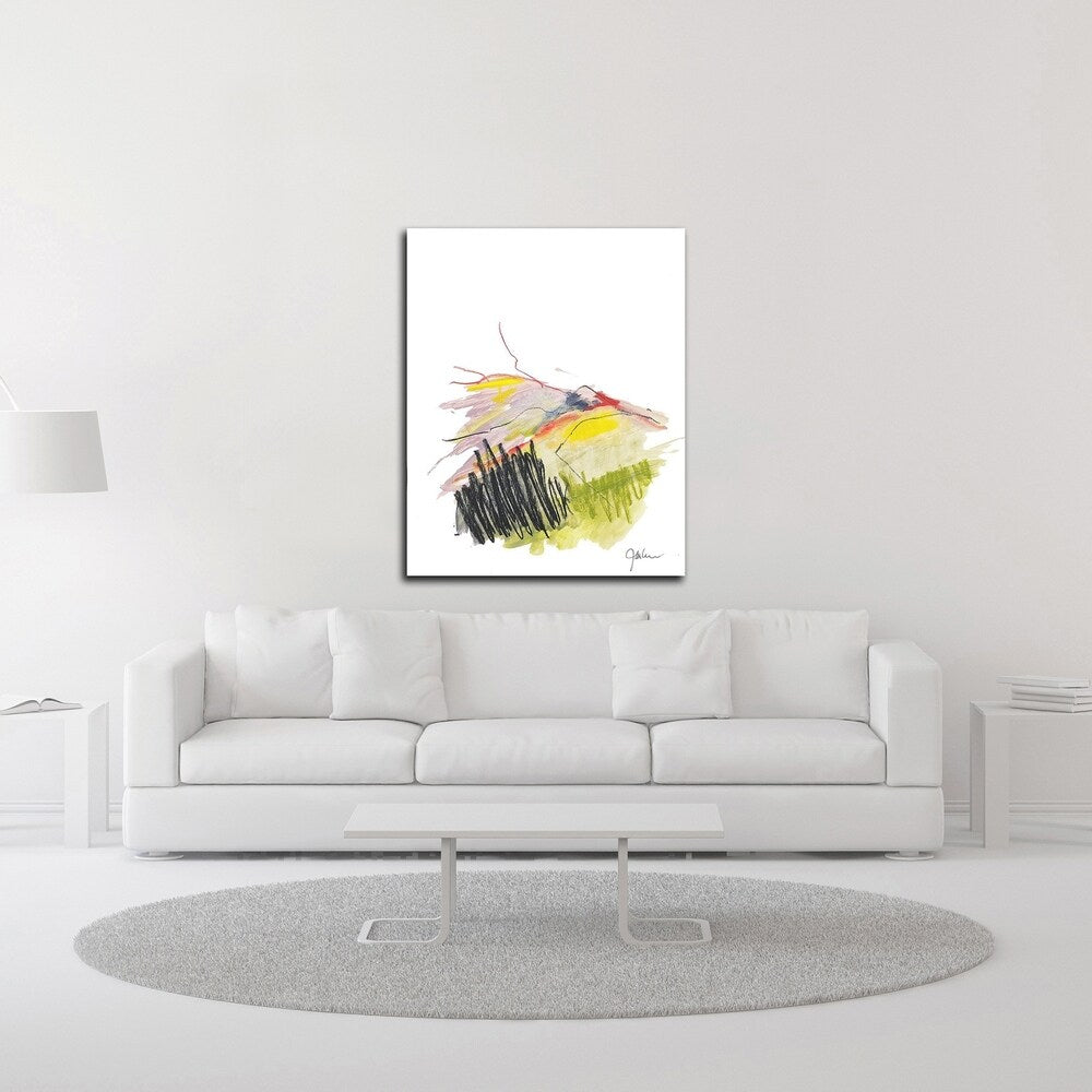 Abstract Landscape No. 12 by Jan Weiss - Premium Canvas Wall Art Print, Ready to Hang - Perfect for Living Room, Bedroom & Office Decor