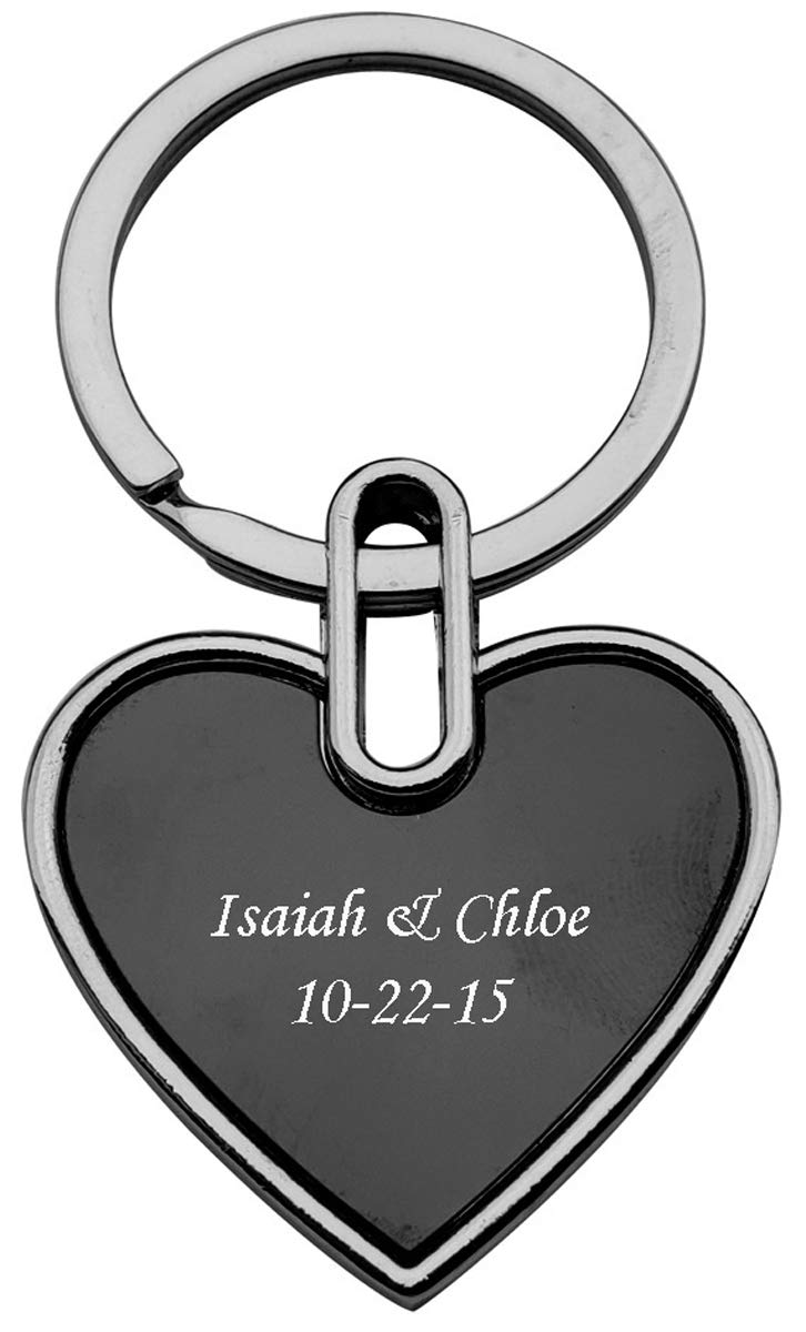 Personalized Keychain with Free Laser Engraving - Custom Name Key Ring for Men & Women - Perfect Gift for Anniversary, Birthday, Graduation - Home, Office & Travel Use