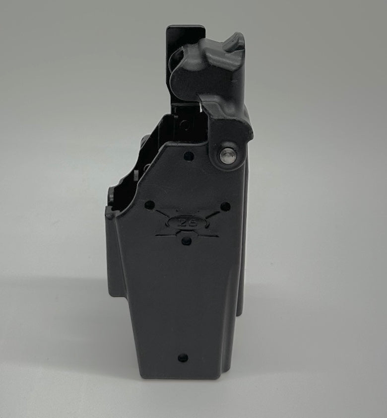 Blade Tech X26 Taser Holster - Right Hand Police Duty Belt with Hood & Tek Lok RH - Tactical Gear for Law Enforcement & Security Professionals