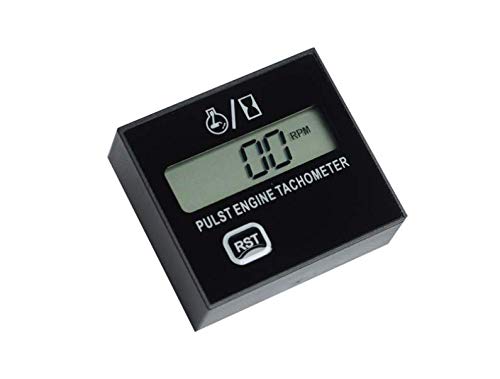 Digital Motorcycle Tachometer & Chainsaw Hour Meter - for Engine RPM & Usage Tracking