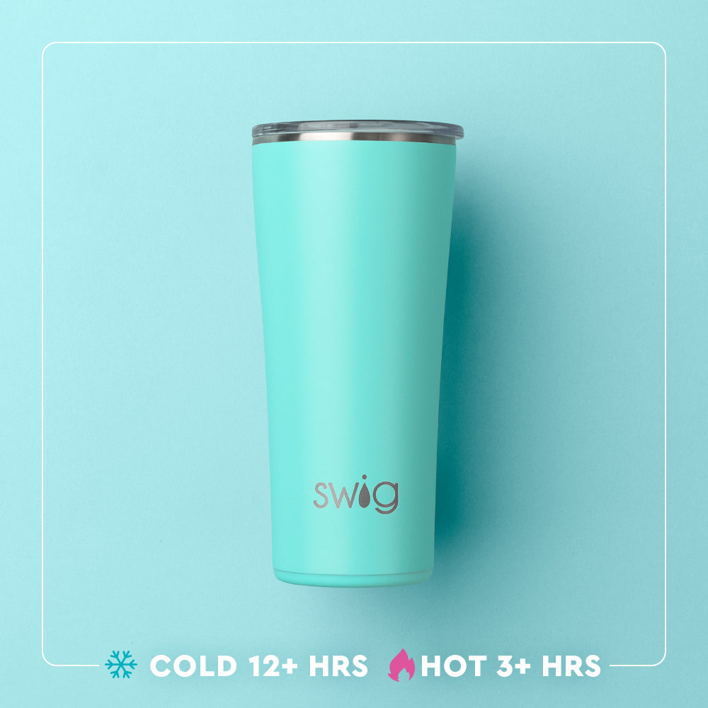 22oz Black Insulated Stainless Steel Tumbler Cup - Keeps Drinks Hot/Cold for Hours - Perfect for Coffee, Tea, Water & Outdoor Activities
