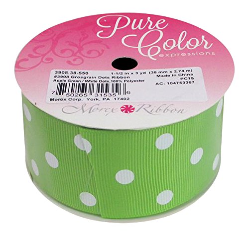 Apple Green (White Dots)