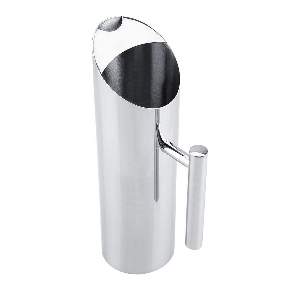 Premium 1.5L Stainless Steel Water Pitcher with Lid & Ice Guard - Insulated Metal Jug for Water, Coffee, Tea, Milk - Perfect for Home, Office, Parties & Outdoor Use