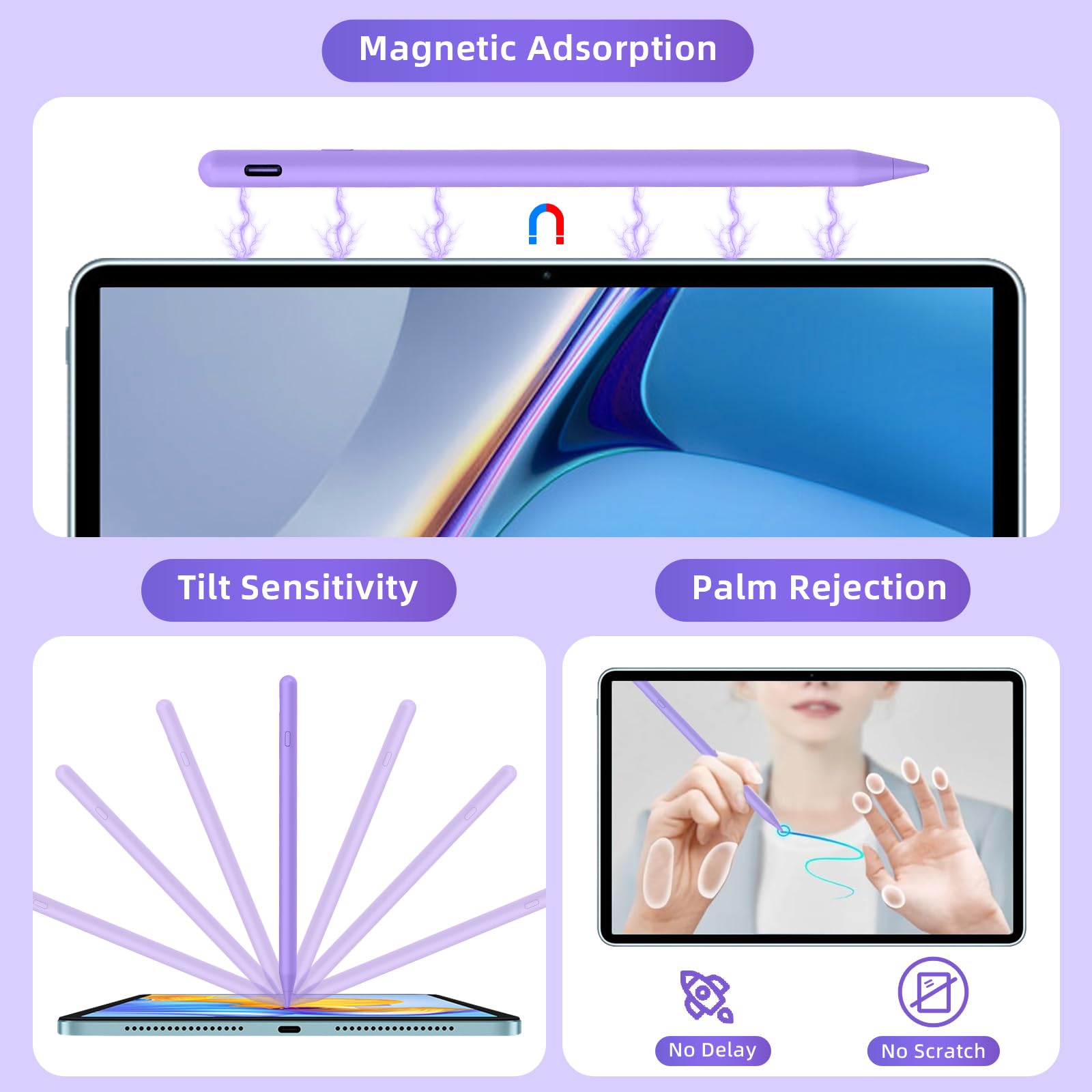 8-Minute Fast Charging Stylus Pen for iPad Pro 11