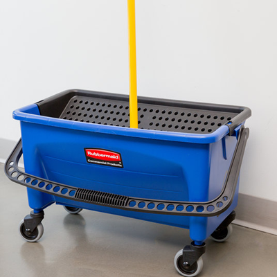 Rubbermaid HYGEN™ Microfiber Press Wring Mop Bucket - Heavy Duty Cleaning System for Floors, Tile & Hardwood - Ideal for Home, Kitchen & Commercial Use