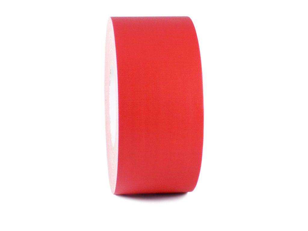 Premium T.R.U. CGT-665C Red Gaffer Tape - 12