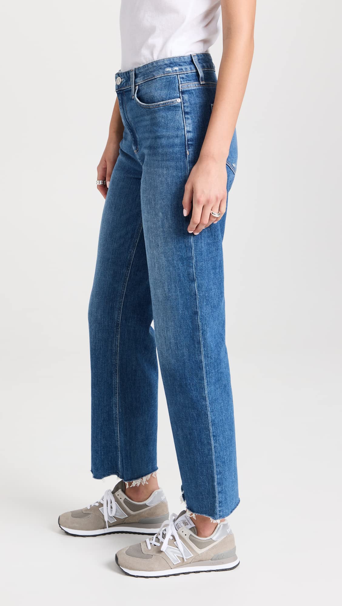 PAIGE Women's Leenah High-Rise Ankle Skinny Jeans - Stretch Denim Pants for Casual Wear & Night Out | Perfect Fit for Petite & Tall Women