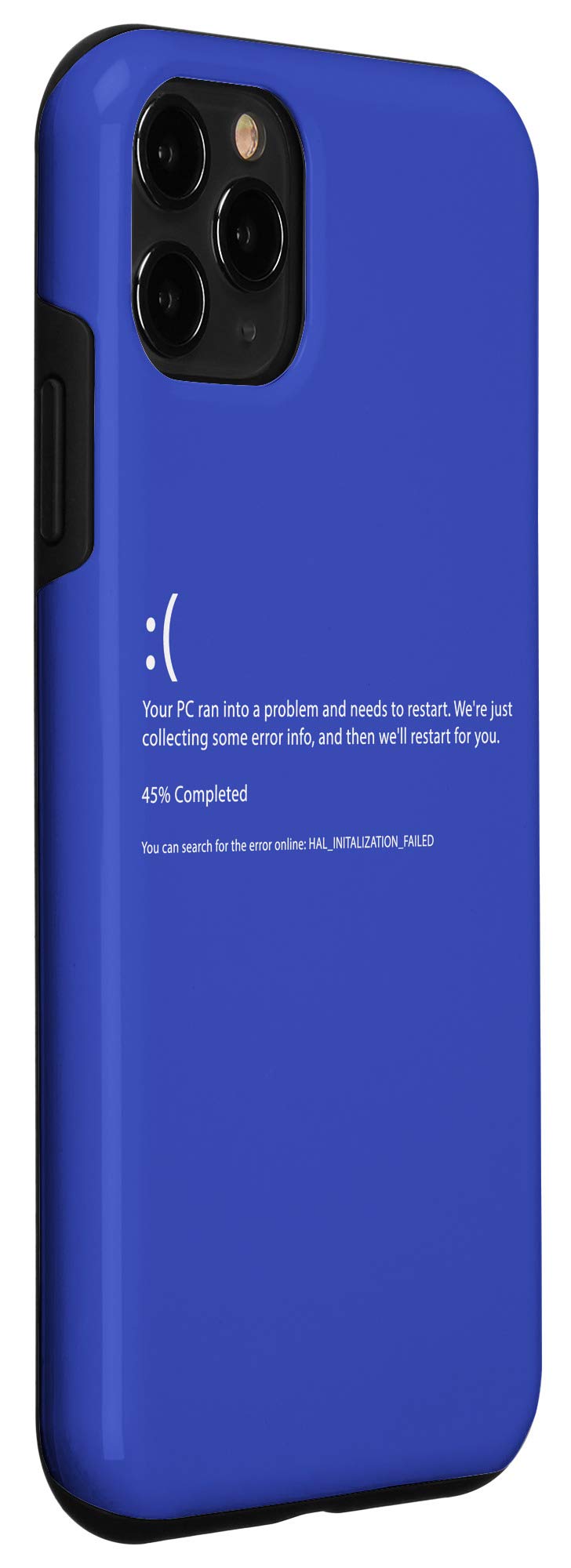iPhone 11 Pro Blue Screen of Death Case - Funny Computer Error Protective Cover for iPhone 11 Pro - Perfect for Tech Humor Lovers & Prank Gifts