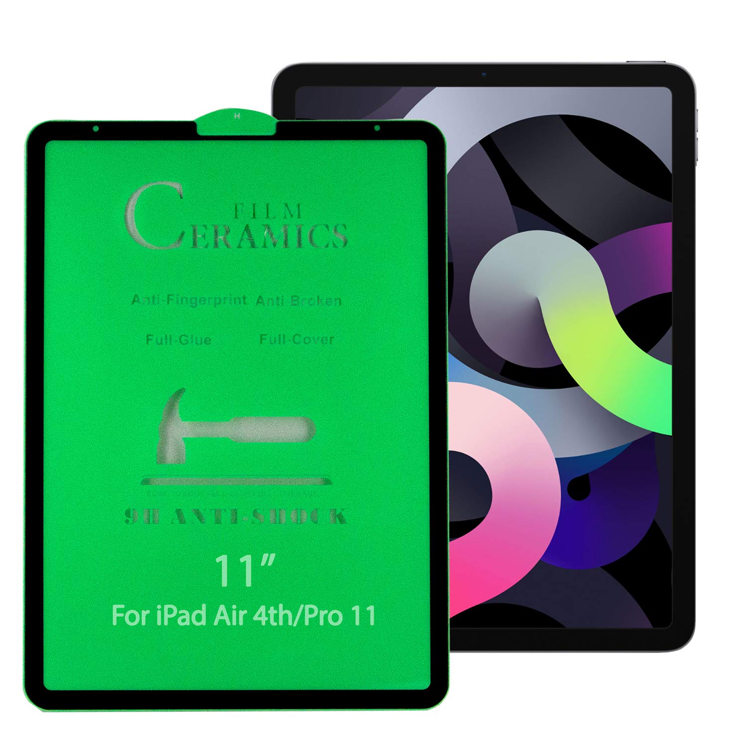 Shockproof Heavy Duty Case with Stand & Shatterproof Ceramic Screen Protector for iPad Air 4th/5th Gen (2020/2021) - Hot Pink | Perfect for Travel, Work & Outdoor Protection