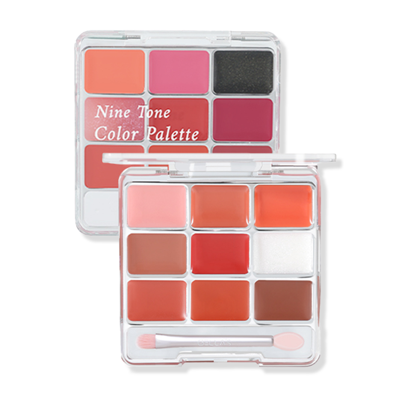 GELLA'S Lip & Cheek Tint Palette - 6 Colors Cream Blush & Lip Stain Set for Natural Makeup Look | Perfect for Everyday Wear, Date Night & Professional Makeup Artists