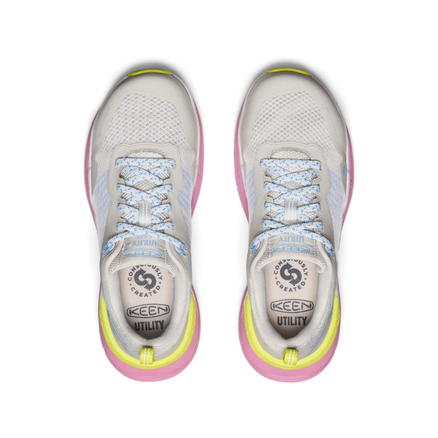 Women's Speedworks ESD Work Sneakers with Carbon Toe - Alloy/Moonlight Mauve | Slip-Resistant Safety Shoes for Electricians, Nurses & Warehouse Workers