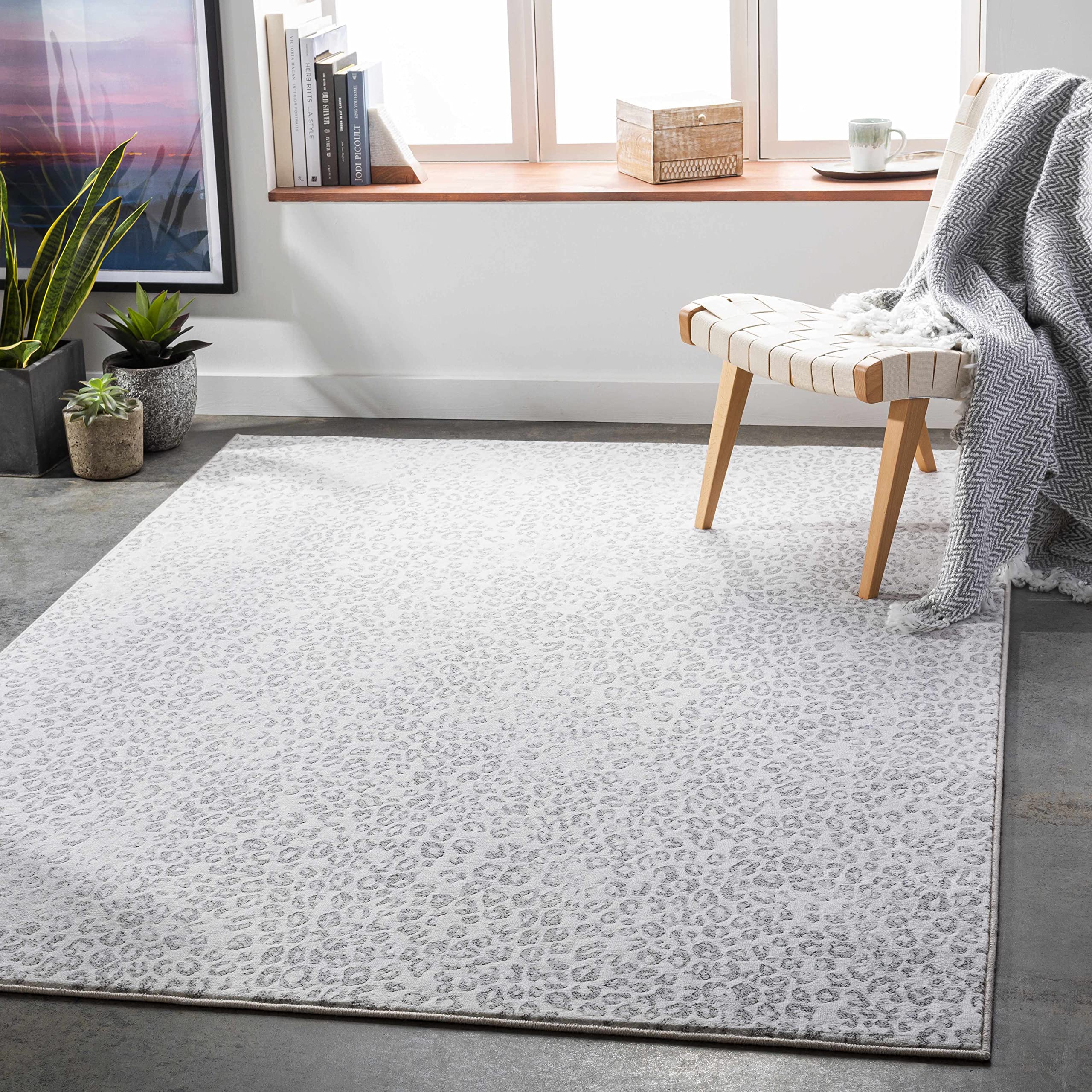 Hauteloom Keenes Modern Beige & Gray Area Rug 9' x 12'10