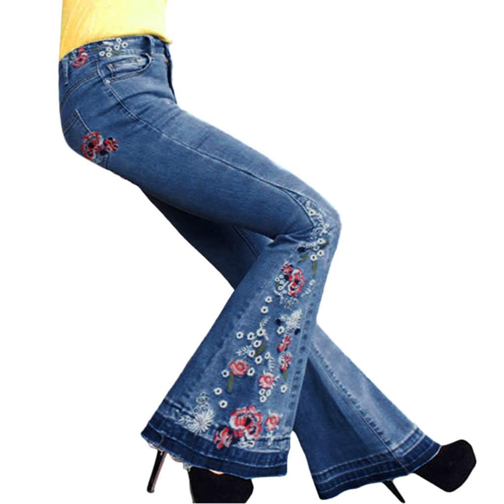 Vintage Flared Jeans for Women - High Waisted 70s Bell Bottoms for Casual Outfits