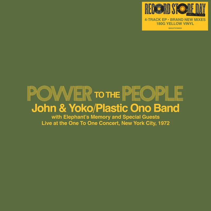 John and Yoko - Power to the People Vinyl LP Record Store Day Exclusive - Perfect for Music Collectors & Vintage Vinyl Enthusiasts
