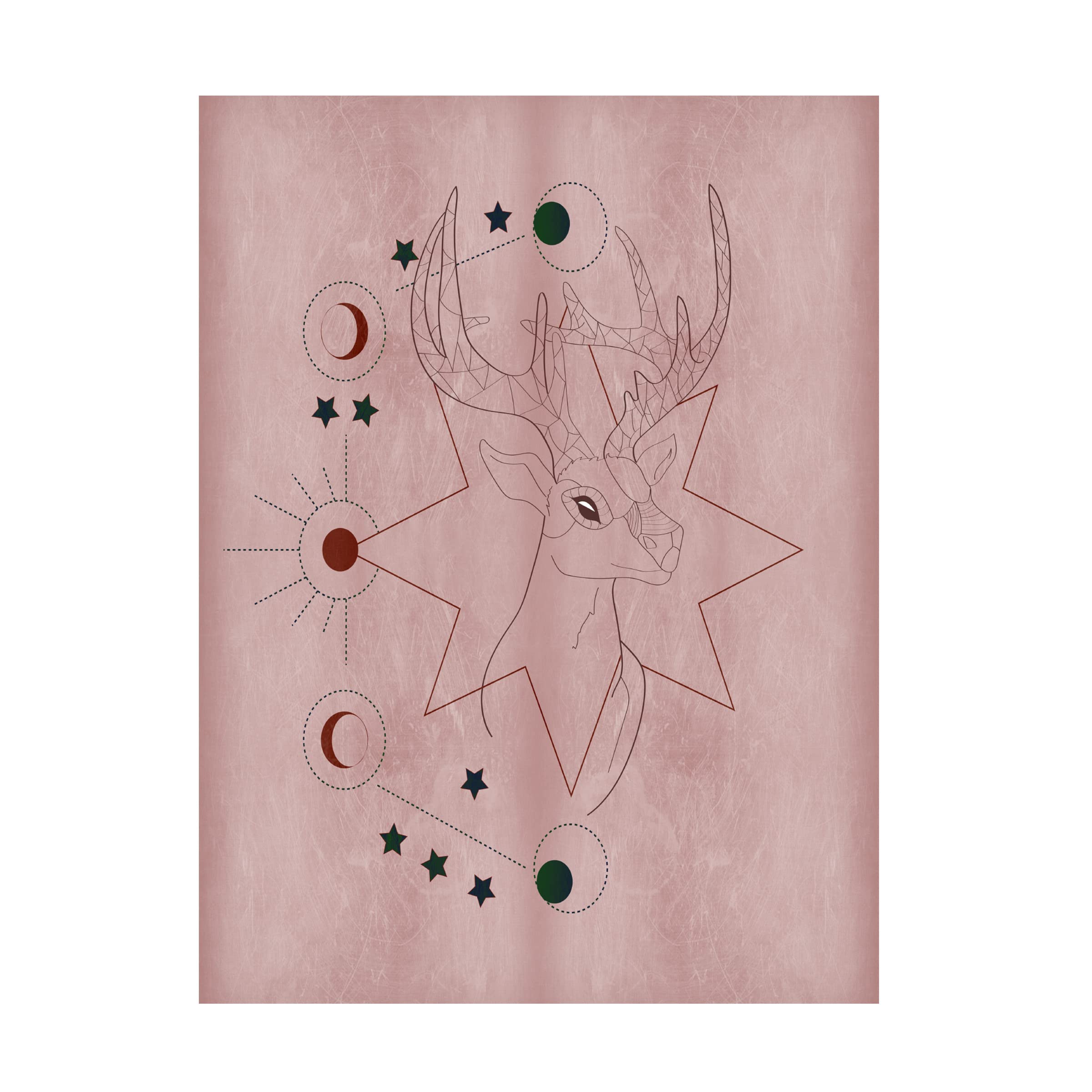 Trademark Fine Art 'The Mystics III' Canvas Wall Art Print by Sabrina Balbuena - Modern Abstract Painting for Living Room, Bedroom & Office Decor
