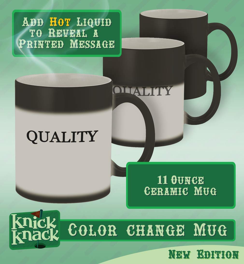 11oz Magic Color Changing Mug - Heat Sensitive Blue Ceramic Cup for Coffee, Tea & Hot Drinks | Fun Gift for Office, Home & Parties