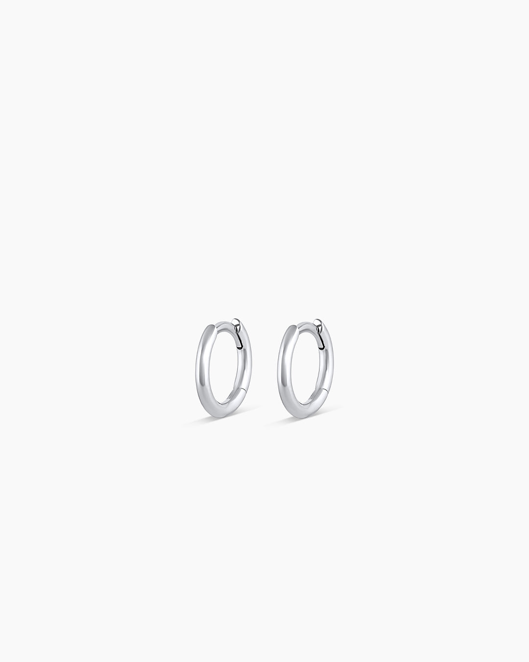 14K White Gold Classic Huggie Hoop Earrings for Women - Perfect for Everyday Wear, Parties & Gifts