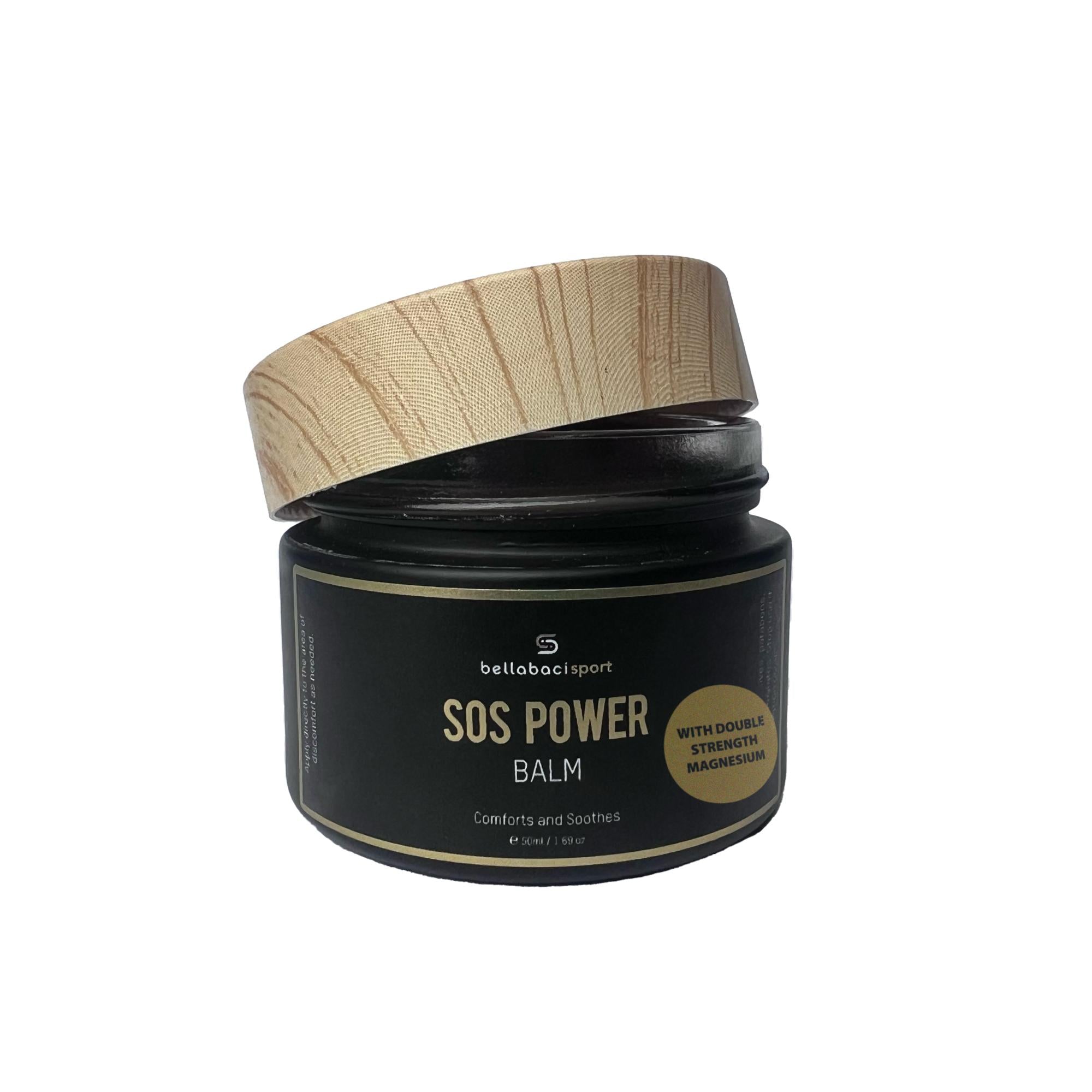 Bellabaci Sport SOS Power Balm - 1.69 oz Muscle Relief & Recovery Cream for Athletes - Post-Workout Soreness Solution for Gym, Running & Sports Recovery