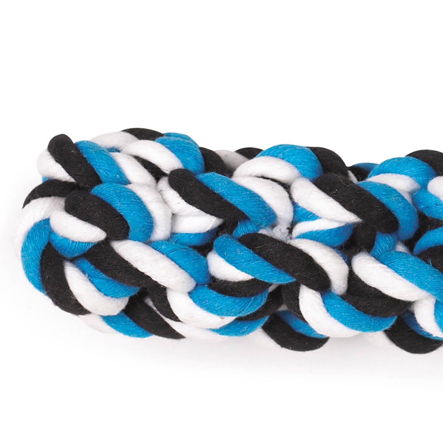 Durable Rope Stick Dog Toys for Chewing & Fetch - Blue, 10 Inch - Perfect for Indoor & Outdoor Playtime