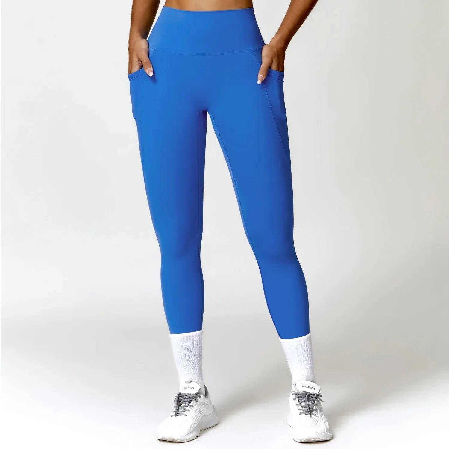 2023 Women's High Waist Yoga Pants with Pockets - Seamless Push Up Sport Leggings for Gym, Workout & Fitness - Breathable Tights for Running, Yoga & Active Lifestyle