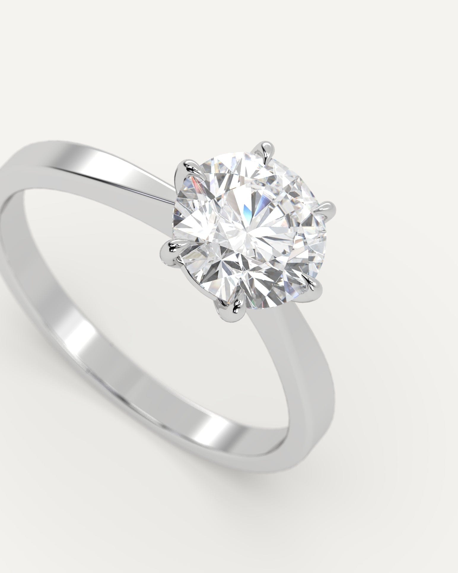 1 Carat Round Cut Diamond Engagement Ring for Women - Perfect for Weddings, Proposals & Anniversary Gifts