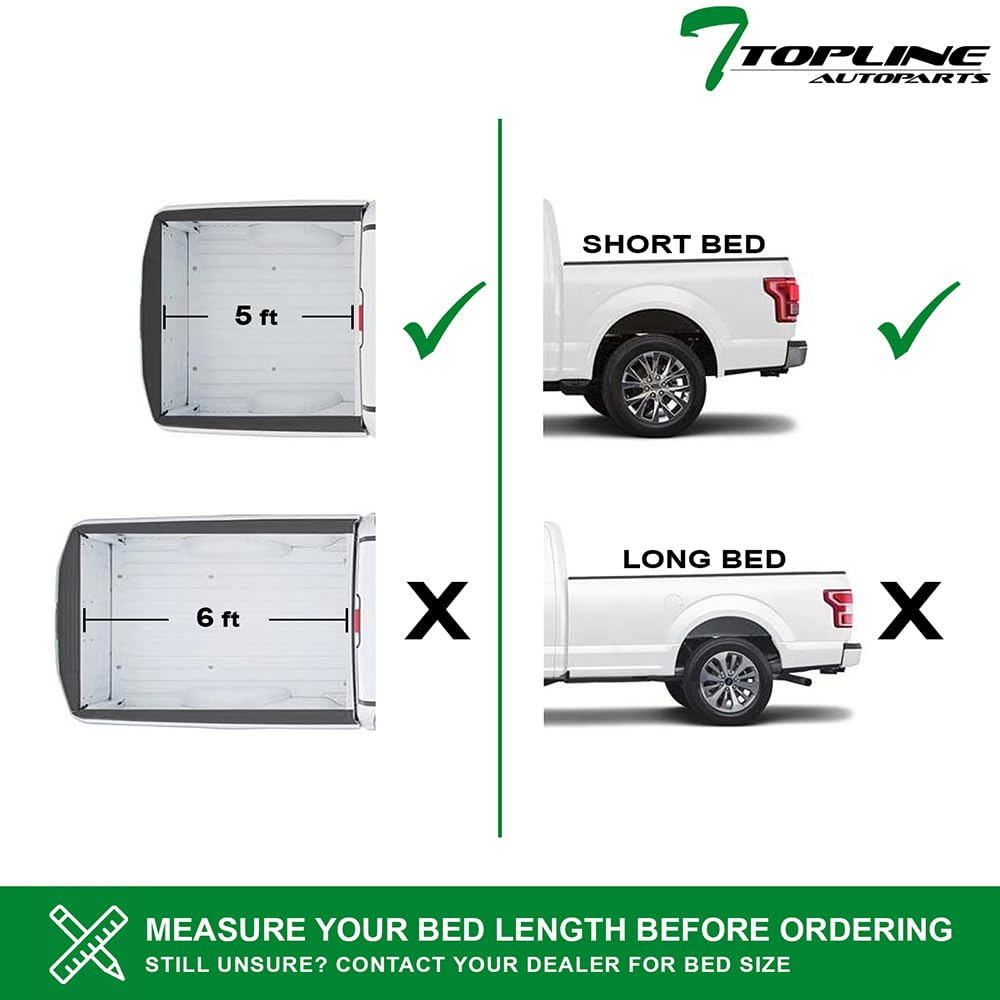 Compatible with 2016-2023 Toyota Tacoma 5ft Short Bed (60