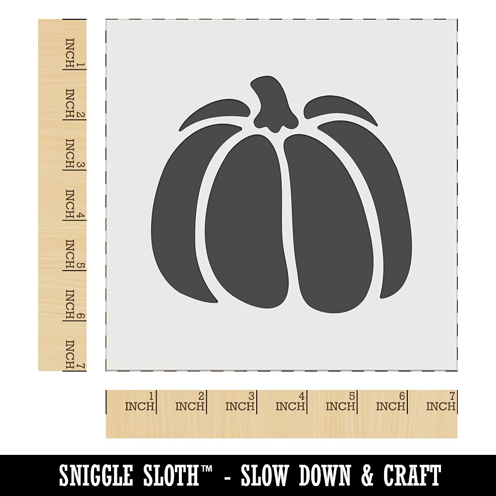7 Inch Fall Harvest Pumpkin Garden Fruit Wall Cookie DIY Craft Reusable Stencil for Baking, Home Decor & Seasonal Crafts