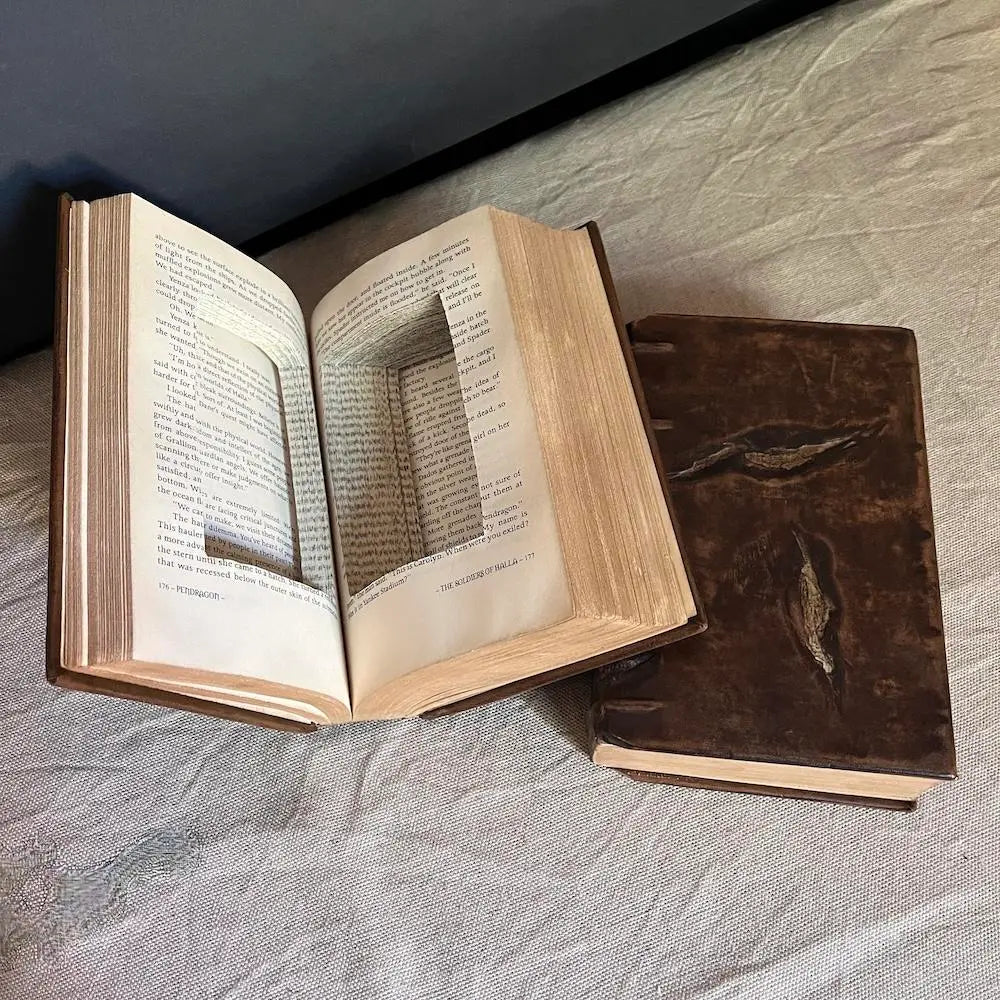 Secret Book Leather Journal - Handmade Vintage Leather Bound Notebook for Writing & Sketching - Perfect for Journaling, Note Taking, and Gift Giving