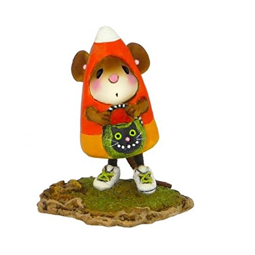 Wee Forest Folk The Candy Corn Costume M-464 | Handmade Miniature Figurine | Halloween Decor, Gift for Collectors & Fairy Garden Enthusiasts