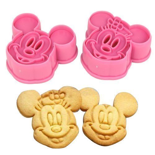 Minnie Mouse Cookie Cutter Set - Stainless Steel Biscuit Moulds for Baking, DIY Pastry, Cake Decorating - Perfect for Disney Themed Parties, Kids Baking Activities & Holiday Cookies